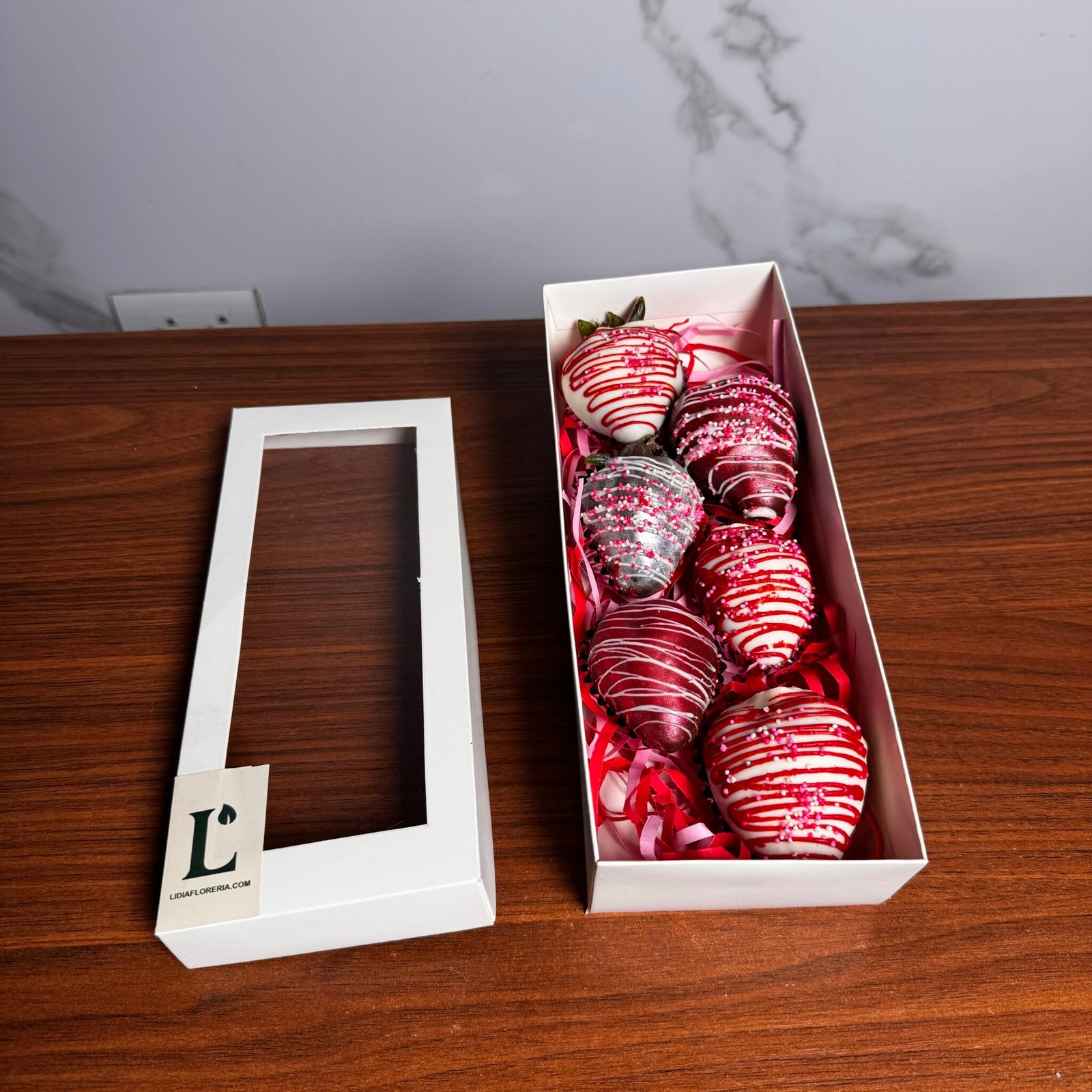 Caja de fresas premium