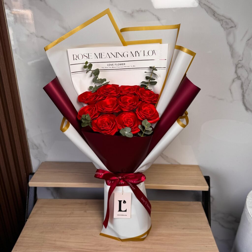 Bouquet de rosas eternas premium
