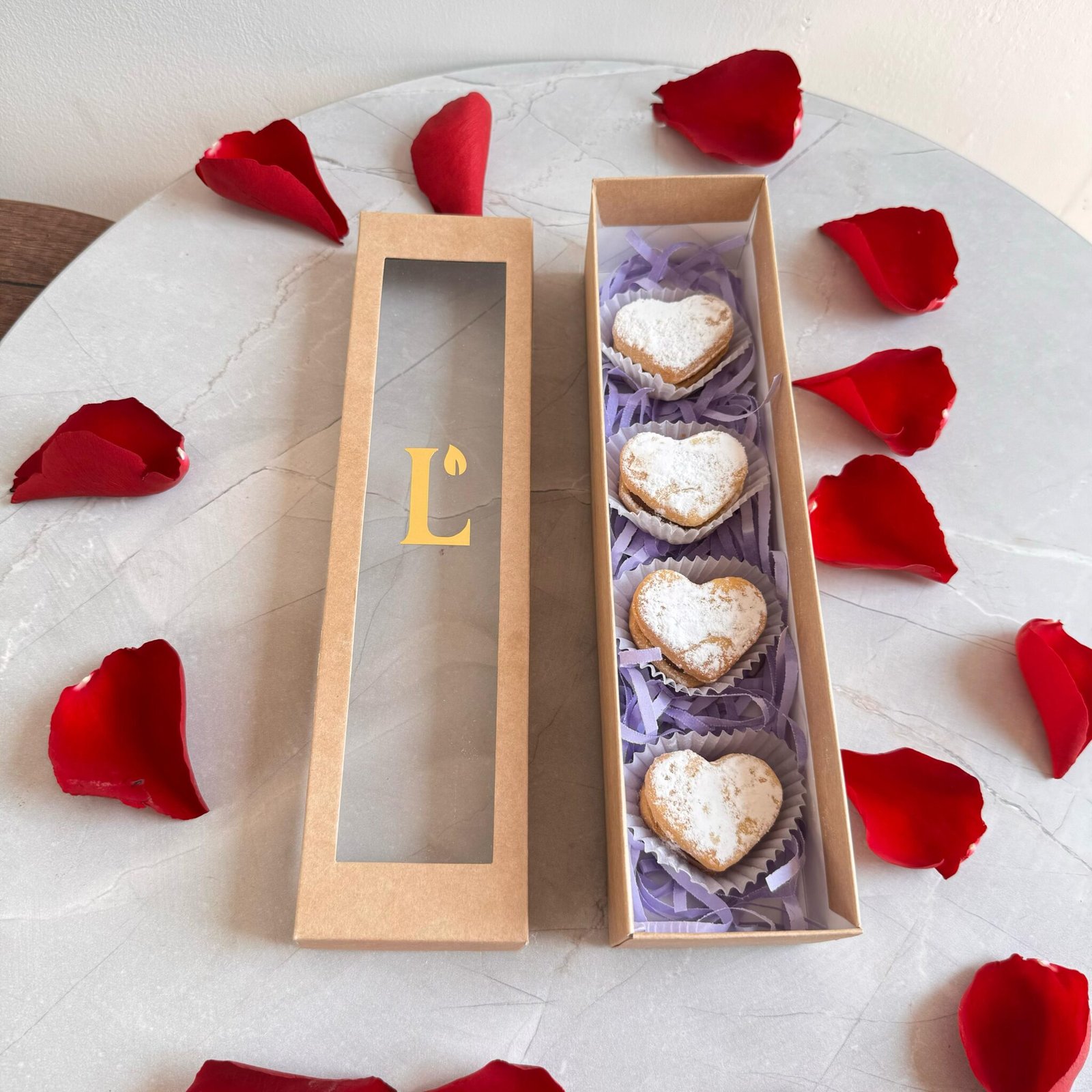 Caja de mini alfajores
