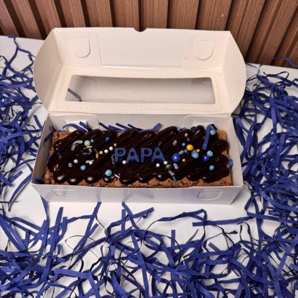 Caja premium de brownie Papá