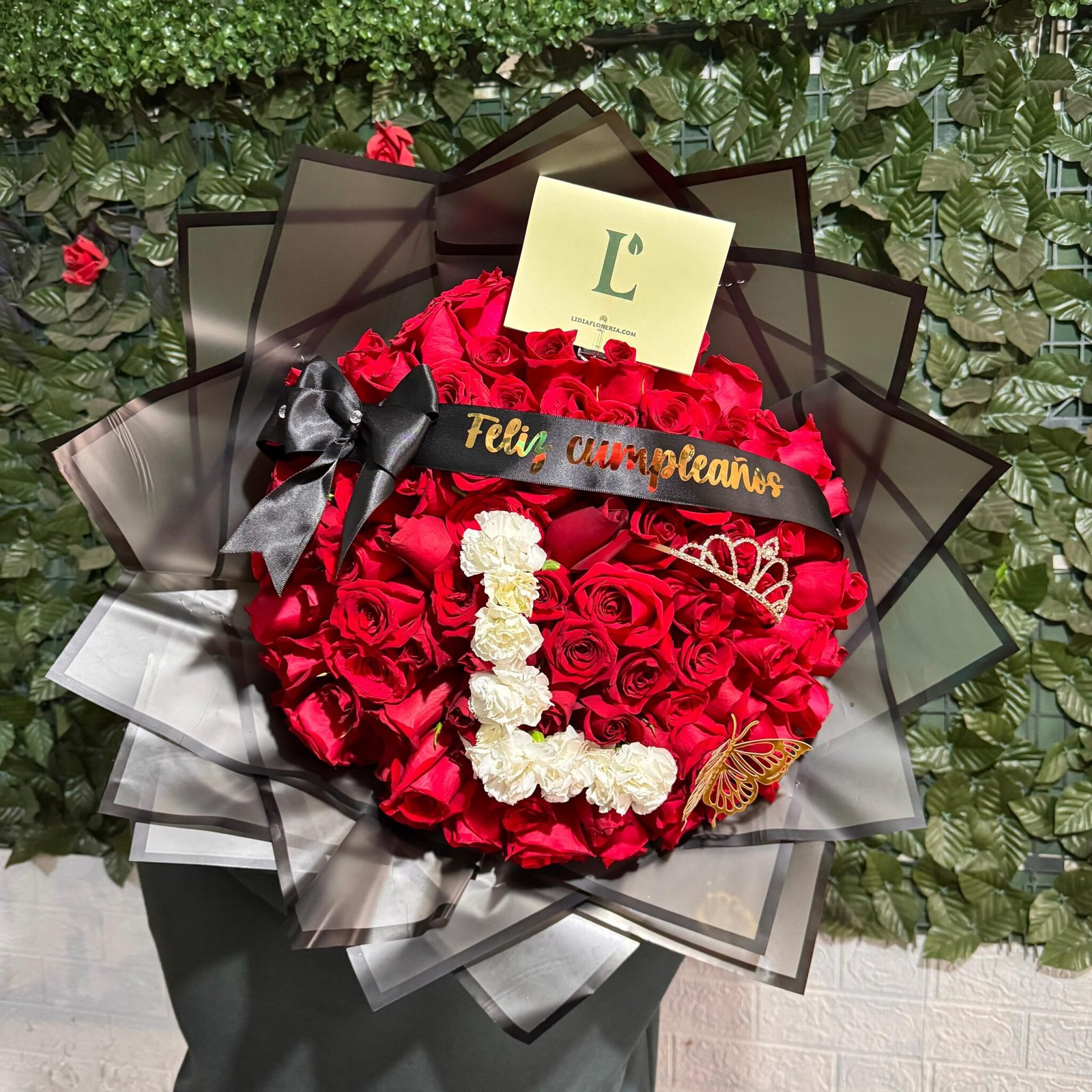 Buchón 100 rosas personalizado