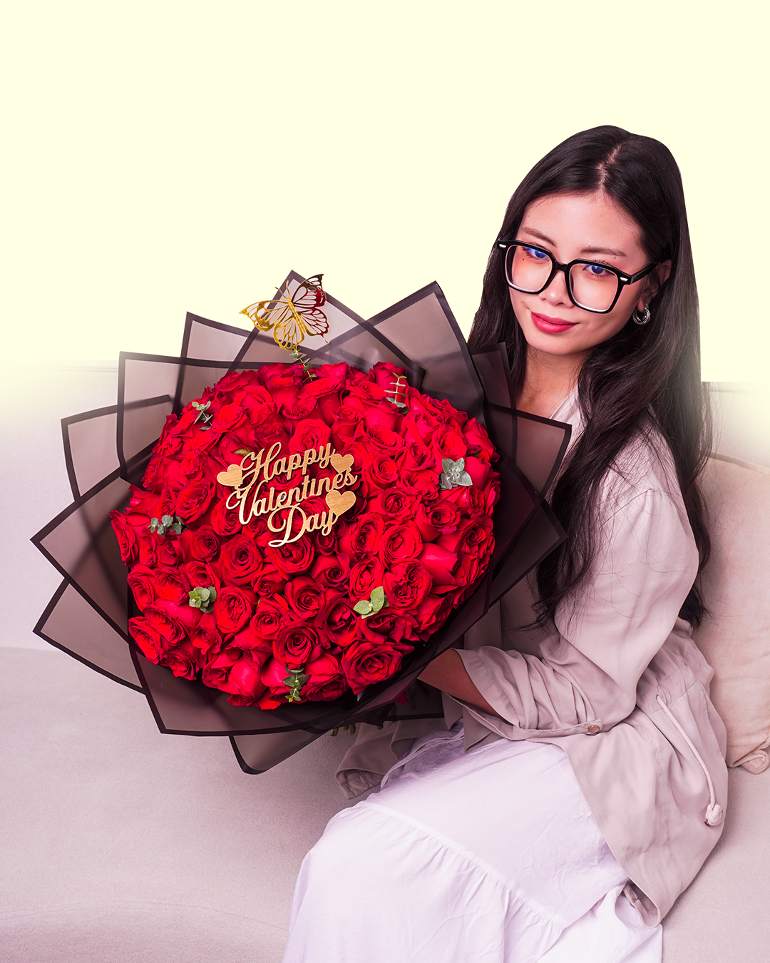 Buchón 100 Rosas San Valentín