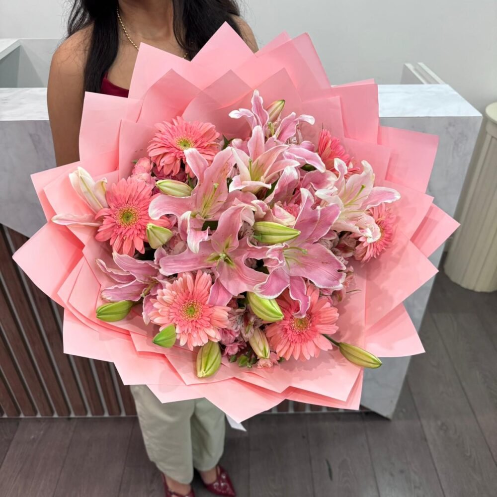 Lirios y gerberas deluxe