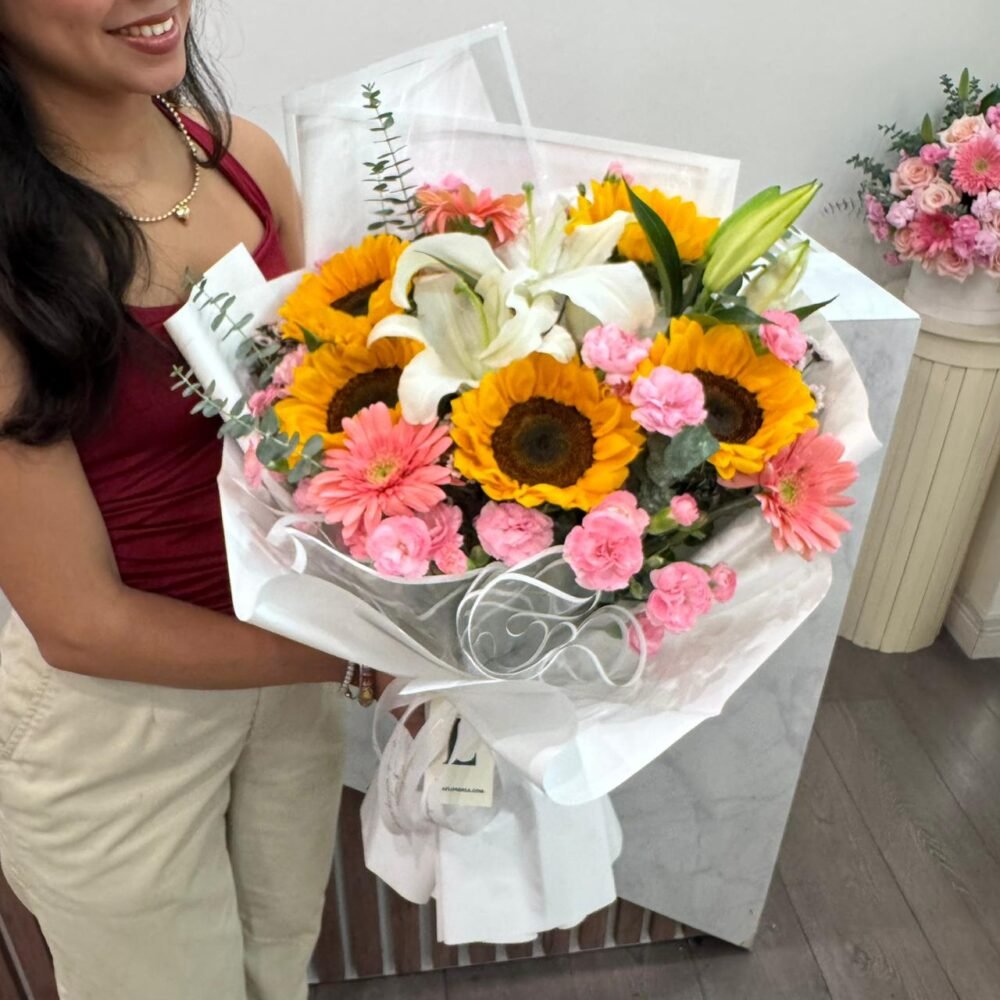 Girasoles y Lirios Premium